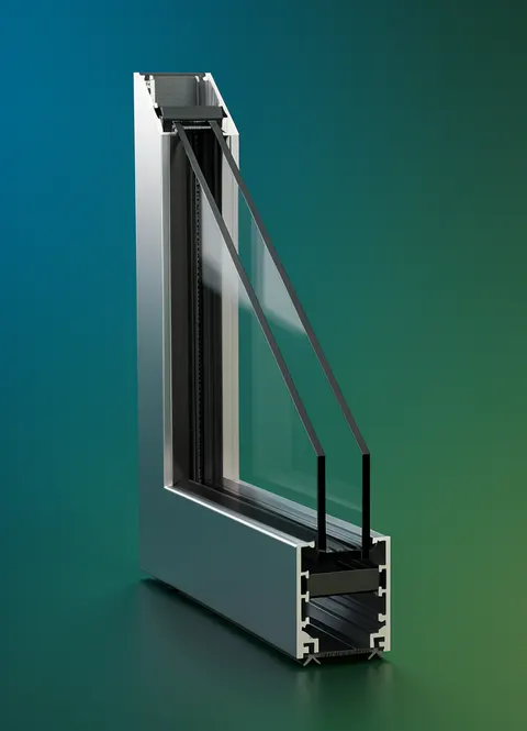 FlowDoors frame cutaway showing pultrusion core engineering