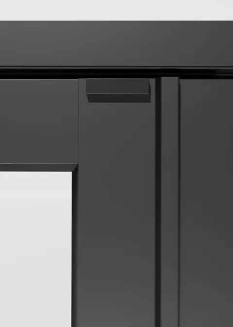 FlowDoors magnetic panel hold keeping panels locked at 90 degrees